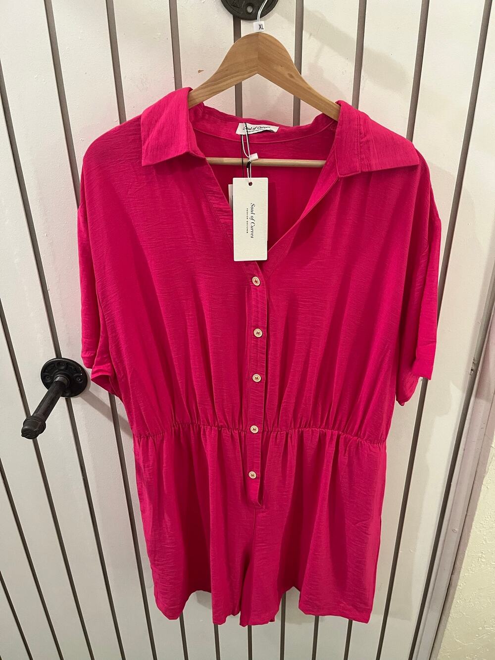 Soul of Curves Plus Size Pink Romper Size XL